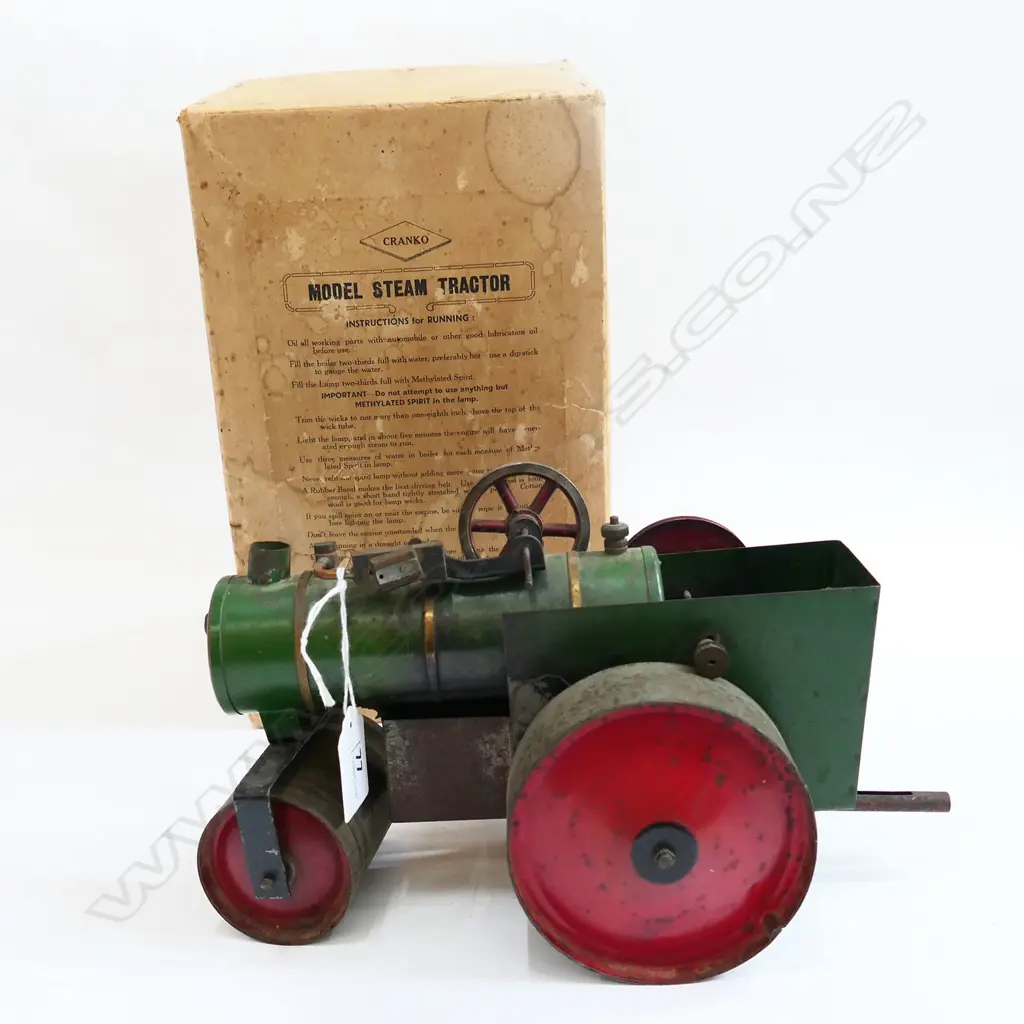 CRANKO MODEL STEAM ROLLER - IN ORIGINAL BOX - L. 230MM Image 1++